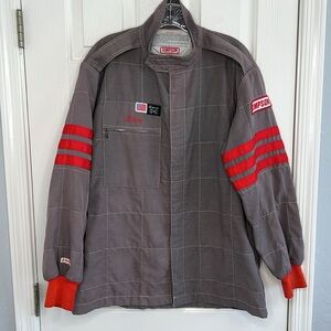 Vintage Simpson race products gray & red jacket men’s fits like a large plus